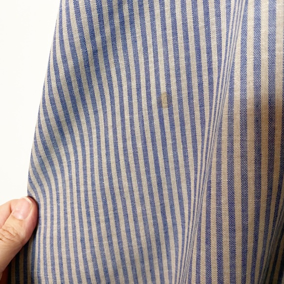 Vintage Ilse M 70s Midi Flared Striped Dress Size 8 - Picture 6 of 8